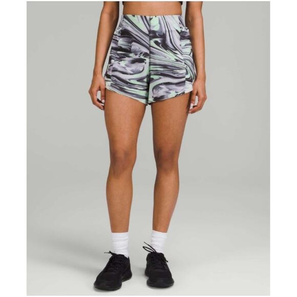 Lululemon Women's Hotty Hot High Rise Short 4" Special Edition Multi Shorts Sz 4 - Picture 1 of 13